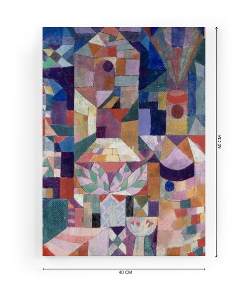 Canvas 60x40 Afdruk Burggarten Paul Klee