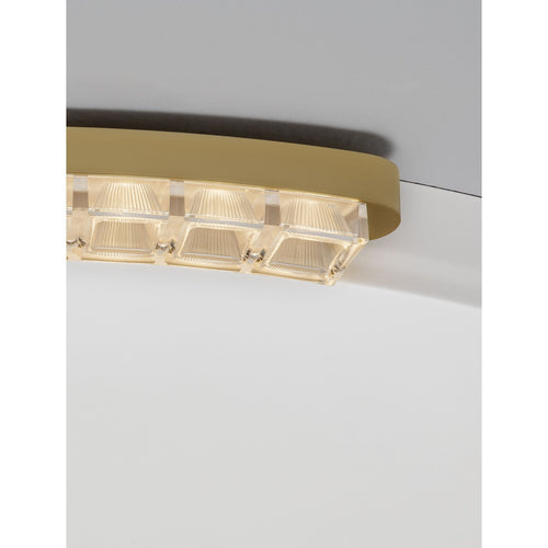 Nova Luce GREAMY Decoratieve plafondlamp in goudkleur met Triac dimbare LED-technologie, 30W, 1950lm, 3000K