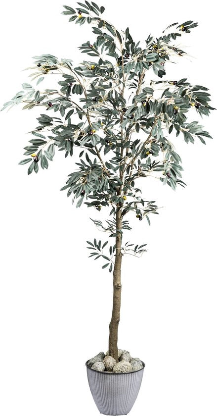 Flourify kunstplant - Olijfboom - 210 cm