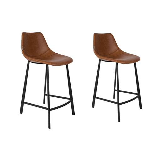 Dutchbone Franky Barkrukken Bruin 65 cm - Set van 2 - vtwonen shop