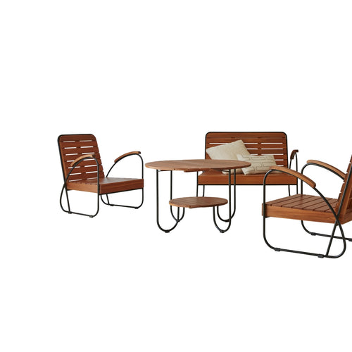 Tikamoon Key Wood - Vierzits massief acacia loungeset - Naturel - vtwonen shop