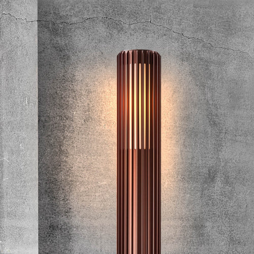 Nordlux buitenlamp Aludra - 1 lichts - 12.4  x 95   cm - bruin metallic