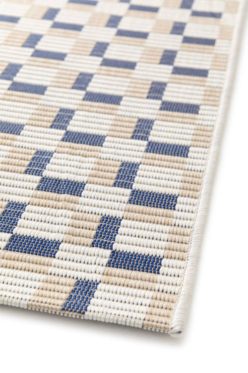 AFK Living vloerkleed Memphis - voor binnen en buiten - blauw - 160 x 230 cm