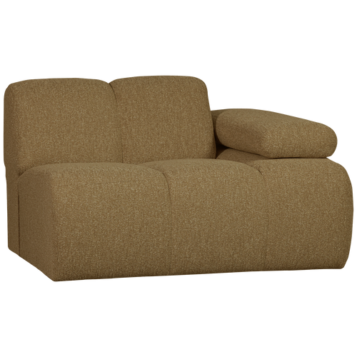 WOOOD 1-zits bank met arm rechts Mojo - Bouclé - Beige - 74x120x97 cm - vtwonen shop