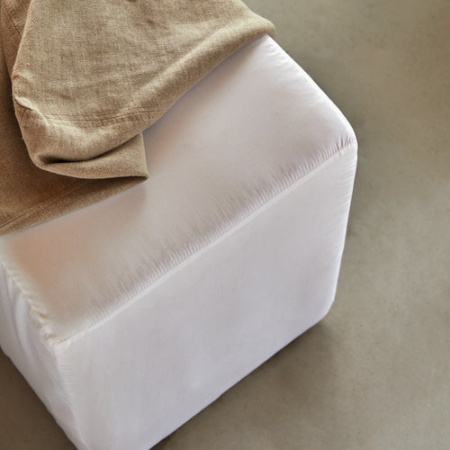 Tikamoon Modulaire 3-zits hoekbank in natuurlijk linnen - Naturel