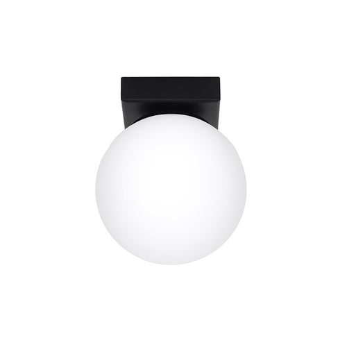 Sollux Lighting Plafondlamp YOLI 1 zwart - 12x12x14,5cm