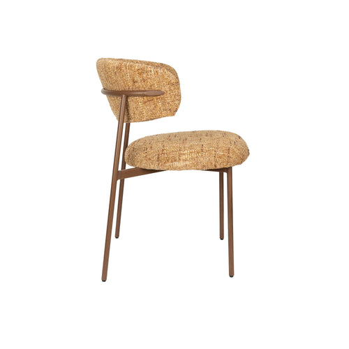 Housecraft Living Claes Eetkamerstoelen Gemêleerd Okergeel - Set van 2