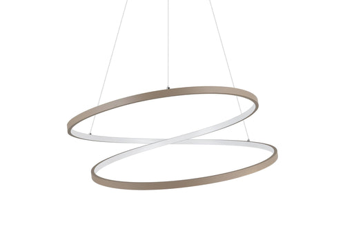 EGLO hanglamp Ruotale - led - ø 70 cm - zandkleur/beige/wit - vtwonen shop