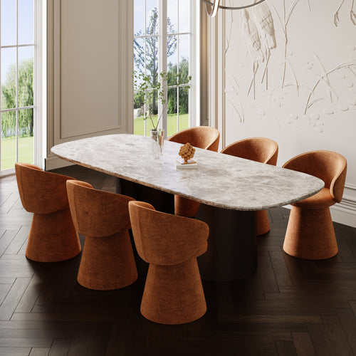 Sia Home -  FLARE - Fluweel met structuur - Terracotta - 54cm - vtwonen shop