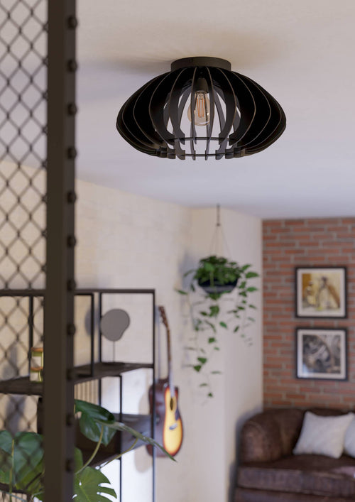 Eglo-Leuchten CASIBARE Muurlamp Zwart 99517 Eglo-Leuchten CASIBARE Muurlamp Zwart 99517