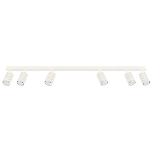 Sollux Lighting Plafondlamp KARBON 6L beige - 117x6,5x16,5cm
