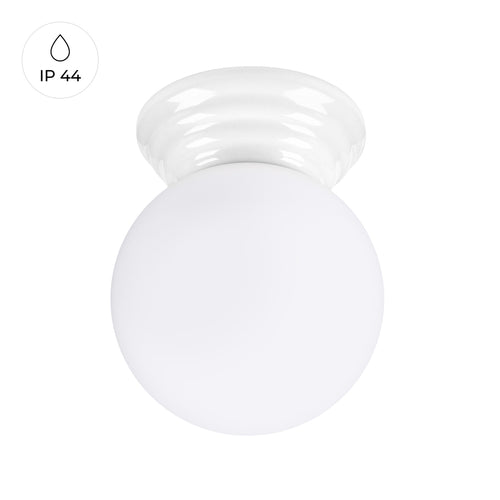 Sollux Lighting Plafondlamp ZORI wit IP44 - 12x16x12cm