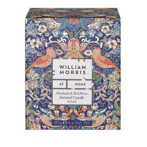 William Morris At Home - Strawberry Thief Geurkaars | Rode Bes & Patchouli | 180g