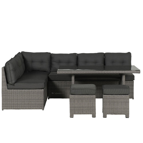 Garden Impressions Coral lounge/dining set 5-delig - organic grey