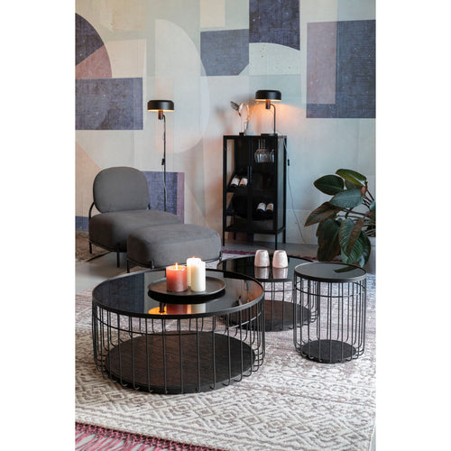 Housecraft Living Rob Wijnkast/ Drankkast/ Barkast Hoog Hout Metaal Zwart - vtwonen shop