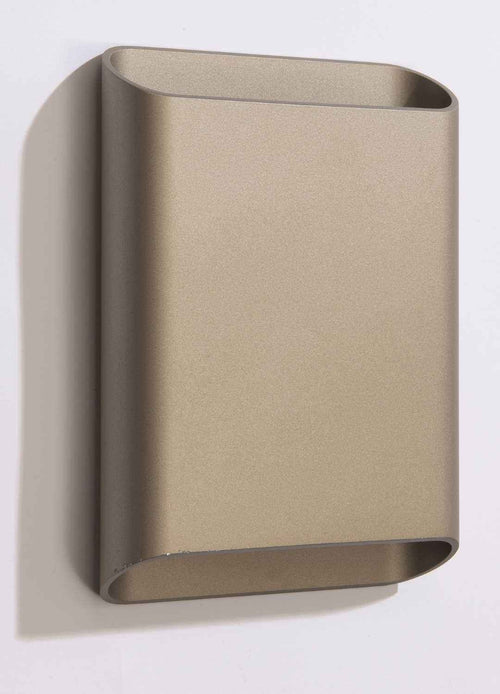 Artdelight wandlamp Diaz - 2 lichts - 4  x 15   cm - champagne