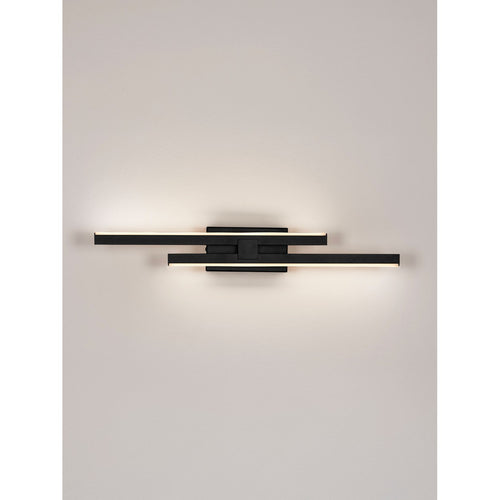 Nova Luce ANTAMA Geïntegreerde LED-wandlamp Sandy Black Triac dimbare LED 12W 510lm 3200K