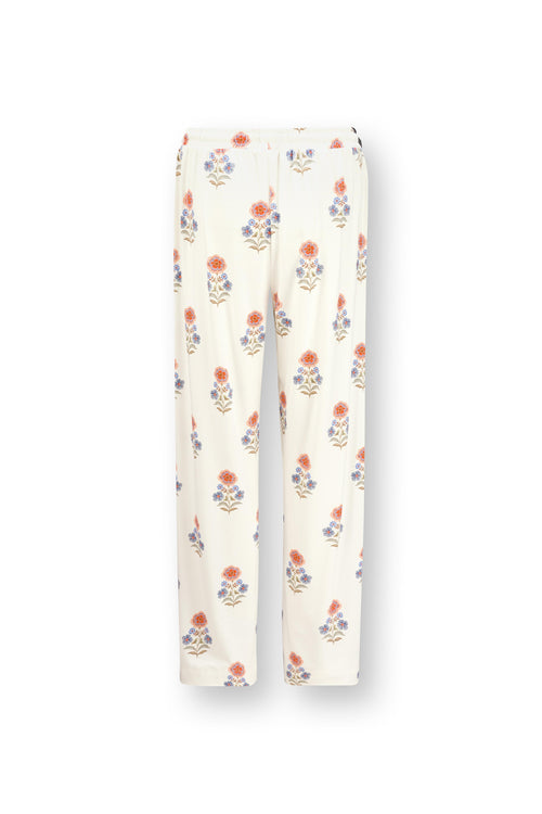 Pip Studio - Belin Pyjama Broek Dames - Tanaka - Wit - XXL