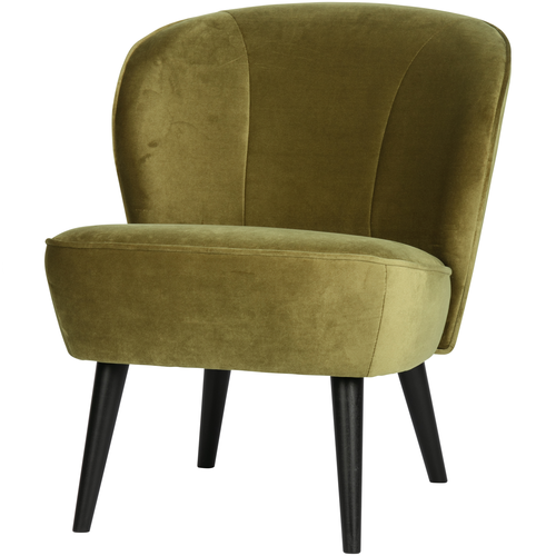 WOOOD fauteuil Sara - Polyester - Army - 71x59x70 - vtwonen shop