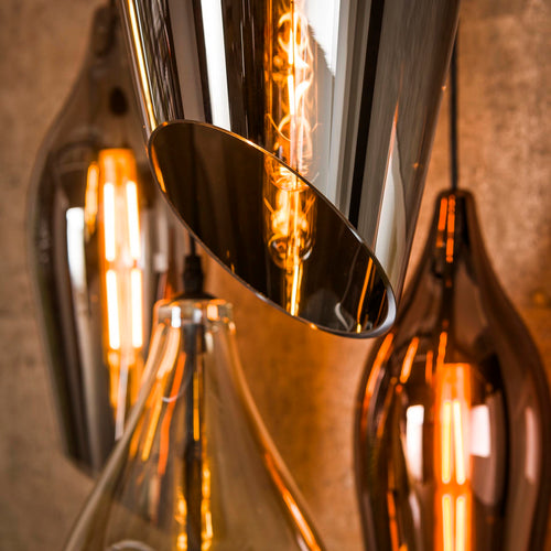 Giga Meubel Hanglamp Cocoon - Multicolor Glas - 5-Lichts - 60x60x180cm - vtwonen shop