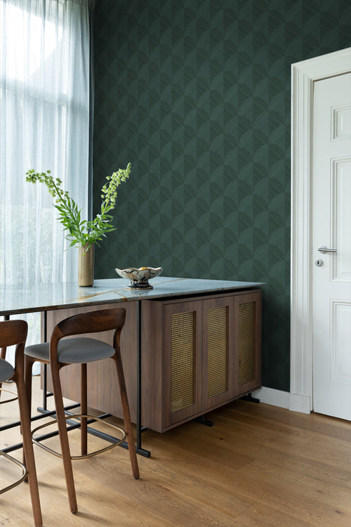 Origin Wallcoverings behang 3D-motief donkergroen - 0.53 x 10.05 m - 347939 - vtwonen shop