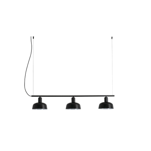 Faro Tatawin Lineal kleine zwarte Lineal koepel hanglamp