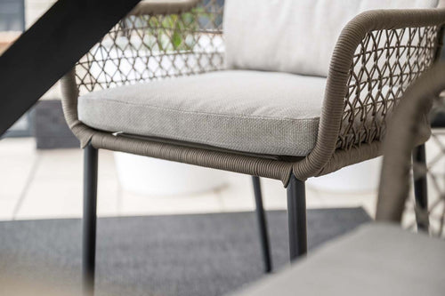 Garden Impressions Toledo tuinstoelen set van 4 taupe