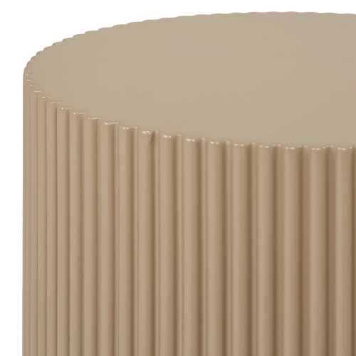 Artichok Asa Houten Bijzettafel Donker Beige - Ø 30 cm - vtwonen shop