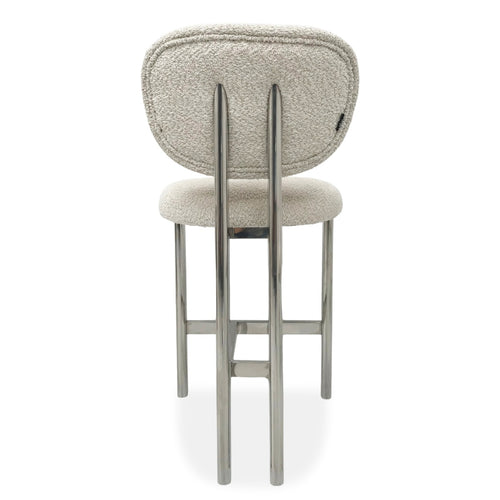 DÉJA Living Barstoel Bjerka - Beige/Chrome - vtwonen shop