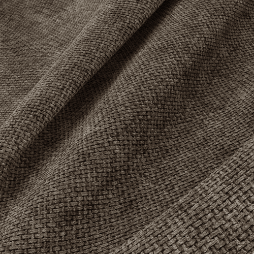Premium Interiors - Hoekbank (links) HANA - fluweel weefsel expresso bruin 300cm
