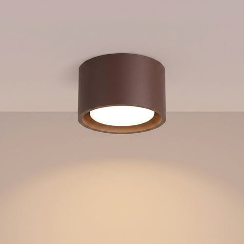 Sollux Lighting Plafondlamp MODO 1 bruin Gx53 - 10x10x6cm