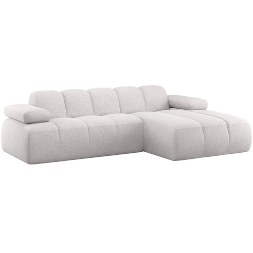 WOOOD chaise longue bank rechts Mojo - Bouclé - Ecru Melange - 74x284x160 - vtwonen shop