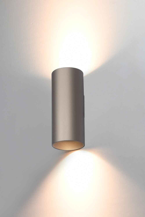 Artdelight wandlamp Roulo - 2 lichts - 6.5  x 15.4   cm - champagne