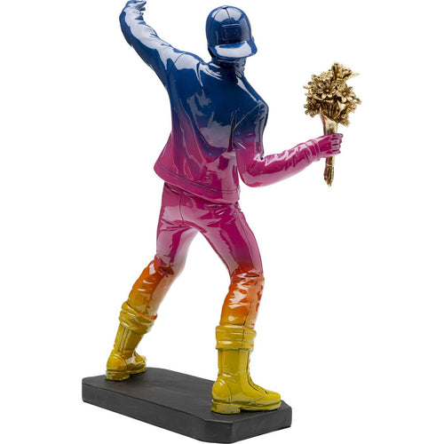 Kare Design Woonaccessoires straatkunst regenboog boeket goud - vtwonen shop