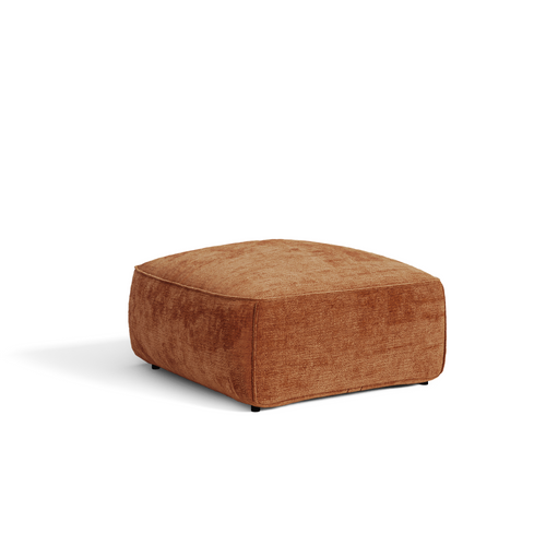 Premium Interiors - Zitzak LOMI - gewaafd fluweel terracotta 75cm
