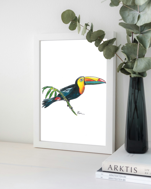 Catchii poster Toekan - meerkleurig - 297x210 cm
