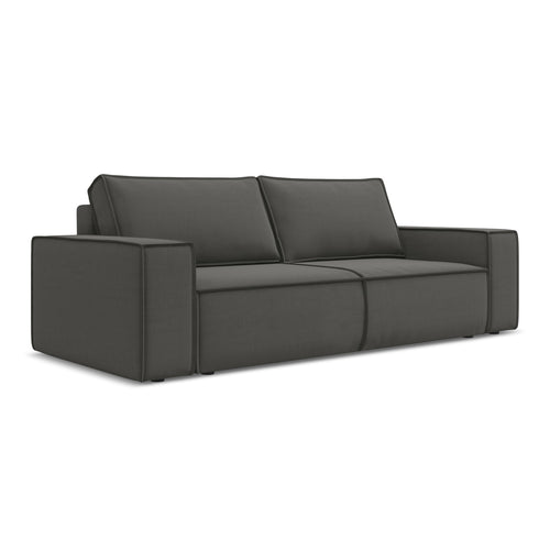 LaMiaSofa 3-zits slaapbank Livorno - velours - staal - 255x105x85
