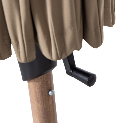 WOOOD parasol Monica - Aluminium - Zand - Ø280CM