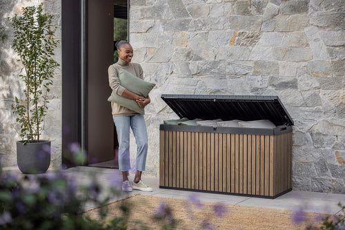 Keter Venetian Opbergbox - 570L - 142,5x65,3x78,2cm - Bruin - vtwonen shop