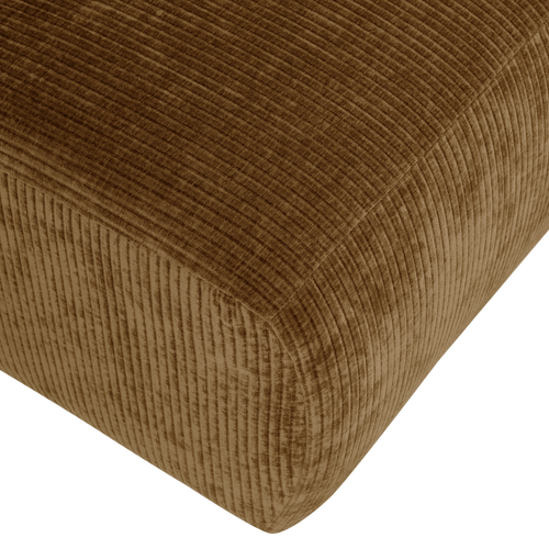 WOOOD 1,5-zits bank arm rechts Mojo Base - Rib - Honinggeel - 74x145x97