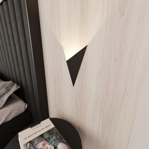 Emibig wandlamp Form - 1 lichts - 5  x 30   cm - zwart
