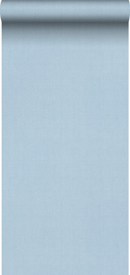 Sanders & Sanders behang linnenstructuur blauw - 53 cm x 10 m - 640319 - vtwonen shop