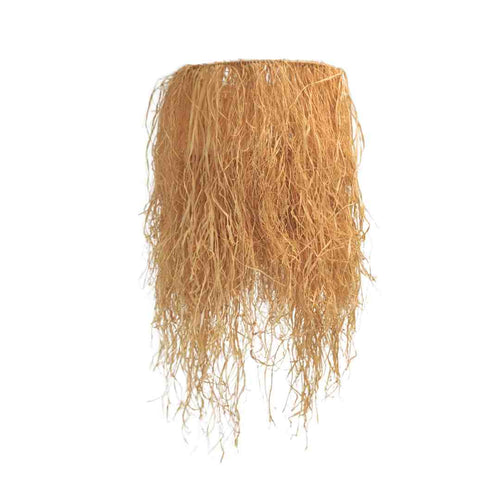 NOA MAY Hanglamp Fizz - natural - raffia - Ø 50 x h 120 cm [incl fringes & hengsel]