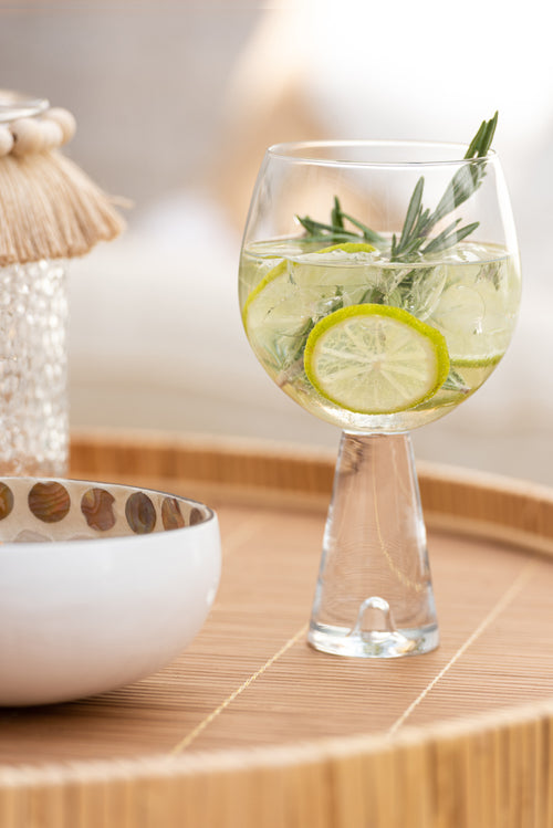 J-Line wijnglas Dean - glas - transparant - 4 stuks - vtwonen shop