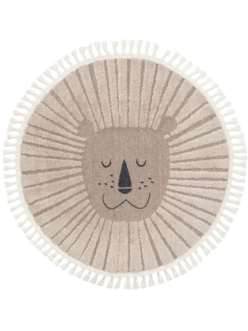 benuta kindervloerkleed Momo - beige - ø 120 cm