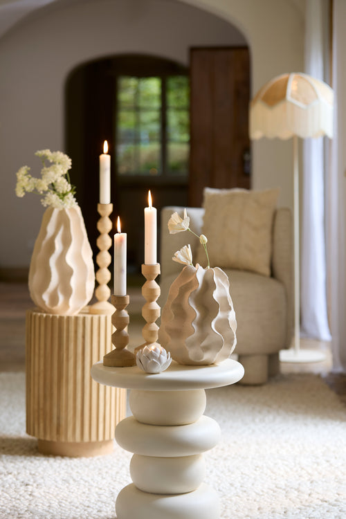 Light & Living vaas NELANI - Ø22.5x37.5cm - wit - vtwonen shop