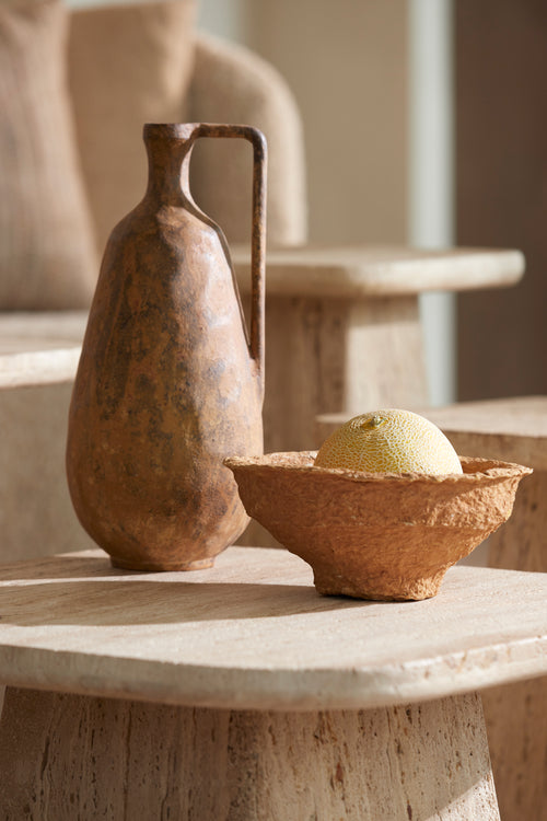 Light & Living vaas OSTRA - 17x16.5x35cm - bruin - vtwonen shop