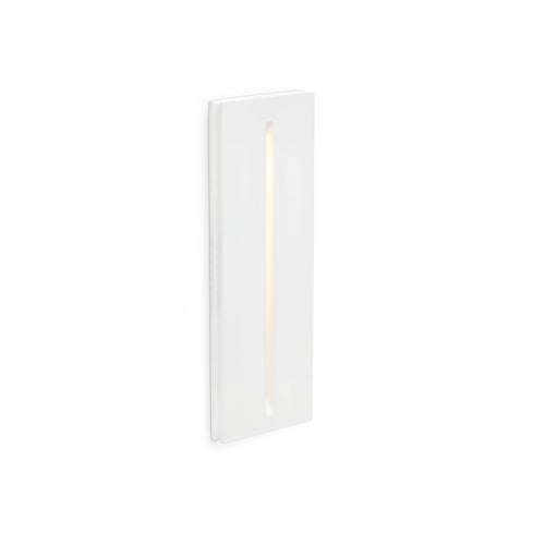 Faro Plas-2 - LED 1 Light Indoor Wandinbouwlamp Wit Gips