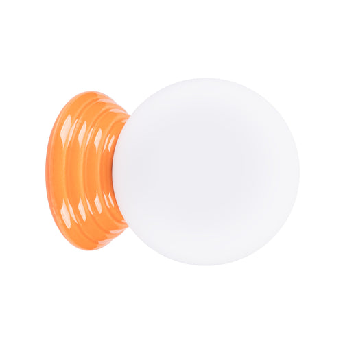 Sollux Lighting Wandlamp ZORI oranje IP44 - 12x16x12cm