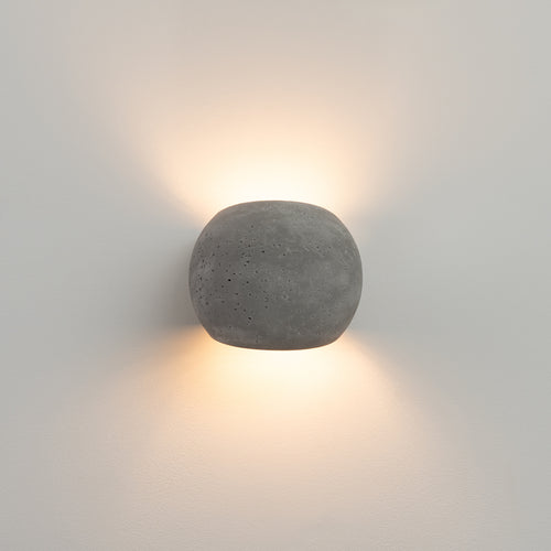 Sollux Lighting Wandlamp GLOBE beton - 18x14x14cm